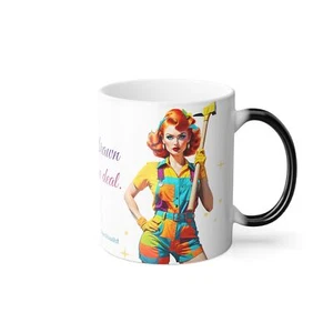Heat-Reactive Mug for Strong Women - Worker - Color Morphing Mug, 11oz - Picture 1 of 9