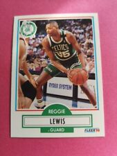Reggie Lewis Boston Celtics Carte Basket NBA Fleer 1990-91 #11