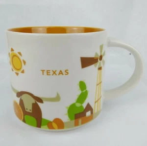 Taza Starbucks TEXAS You Are Here Collection 2017 aproximadamente 3,5" de alto 3,75" de diámetro - Imagen 1 de 6
