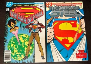 MAN OF STEEL #1 (DC Comics 1986) -- Direct + NEWSSTAND Variant -- Superman - Picture 1 of 2