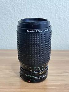 Canon Zoom Lens FD 75-200MM 1:4.5 Made In Japan - Picture 1 of 6
