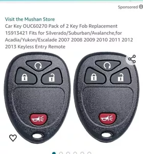 Repuesto de 2 llaveros 15913421 para... - Imagen 1 de 2