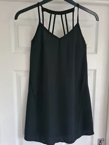 River Island Short Sleeveless Dress Black - Size 6 - Picture 1 of 4