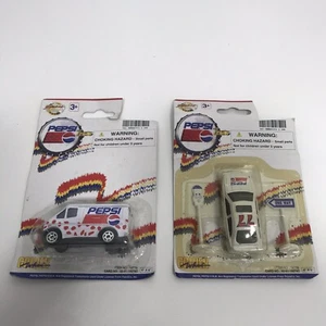 2 Vintage Toyota Sedan & Delivery Van PEPSI Team Diecast 1:66 Golden Wheel Cars - Picture 1 of 9