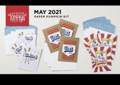 Stampin’ Up!  Paper Pumpkin Kit Batter Up May 2021. Baseball.  New! - Image 1 of 4