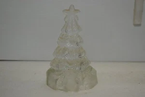Vintage glass Christmas tree candle holder - Picture 1 of 4