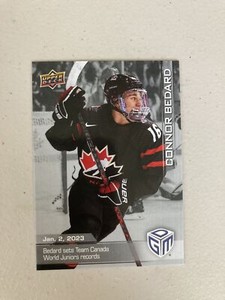 2023 Upper Deck Game Dated Moments Connor Bedard Silver RC 