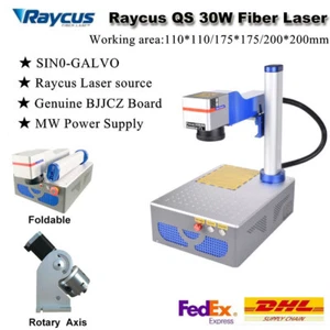 Máquina de marcado láser de fibra Raycus 30W eje giratorio metal acero marcado Ezcad 2 - Imagen 1 de 11