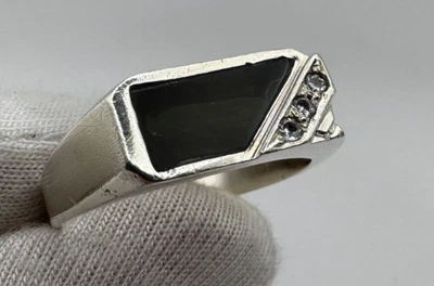 Anillo de sello vintage de plata de ley 925 de Ucrania para hombre - talla 11 de EE. UU. - 5,08 g Foto 1 de 4