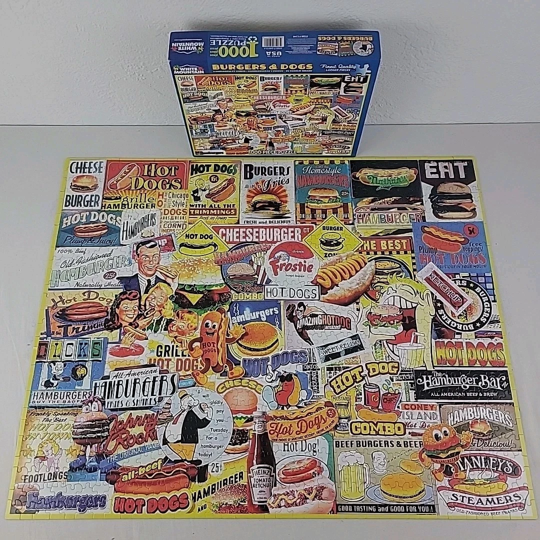 ️50‘s【WHITE MOUNTAIN】VINTAGE JACKET White Mountain The Fifties 1000 piece puzzle Vintage made in the