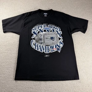 Vintage Reebok Super Bowl XXXIX New England Patriots T-shirt Men's Size Large - Picture 1 of 7