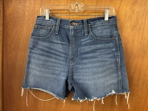 Pantaloncini jeans denim blu Madewell The Perfect taglia 28 31” con ottima sfilacciatura - Foto 1 di 14