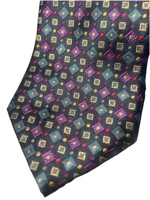 Corbata para hombre Karl Lagerfeld Paris azul verde seda *¡Envío gratuito! Foto 1 de 4