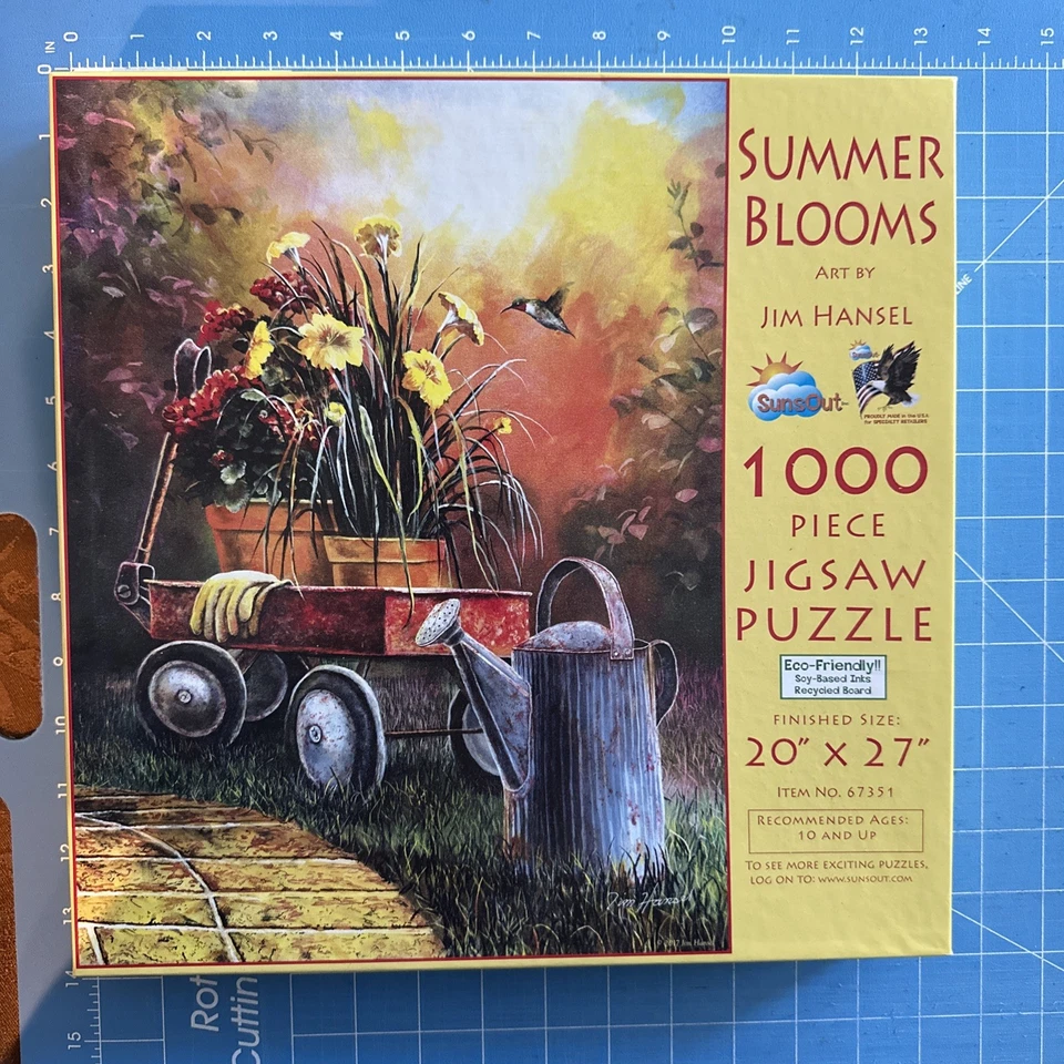 Flores de verano 1000 piezas, 20" x 27" pulgadas, arte de Jim Hansel SUN67351 Foto 1 de 4