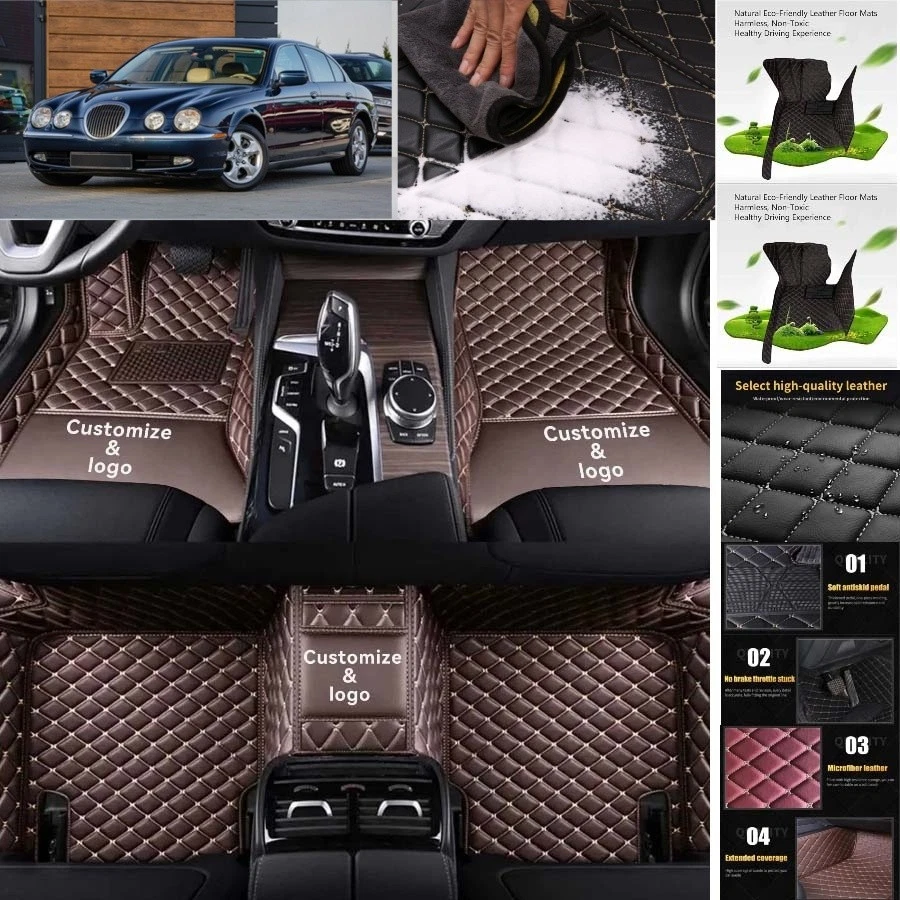 For Jaguar S-Type Floor Mats Custom Waterproof All Weather Cargo Liner Carpet Foto 1 de 4