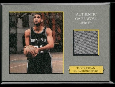 2006 Topps Turkey Red TIM DUNCAN Game Worn Jersey #TRR-TD SPURS HOF N937 - Image 1 of 3