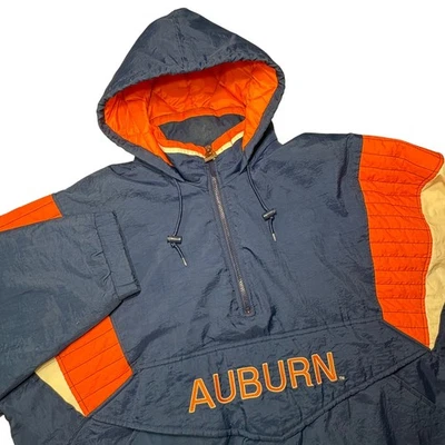 Chaqueta de inicio Pullover Auburn Tigers para hombre XXL azul marino naranja cortavientos NCAA de colección Foto 1 de 4