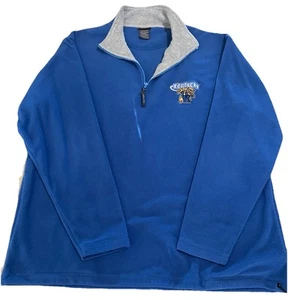 Vtg University Kentucky UK Wildcats 1/2 Zip Fleece Pullover Mens Size XL ProEdge - Picture 1 of 14
