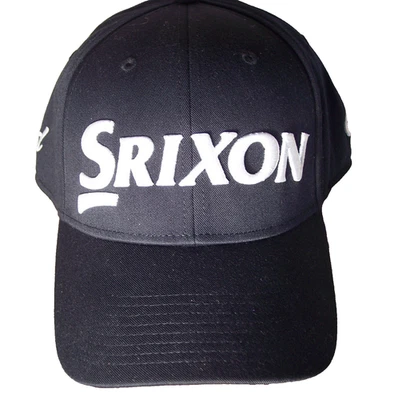 NUEVO Gorra/Sombrero de Golf Srixon XL Negro Poli/Spandex Ajustado Cleveland Golf Foto 1 de 4
