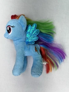 My Little Pony Rainbow Dash Pegasus Horse 7” TY Plush Stuffed Animal Wings Fly - Picture 1 of 6