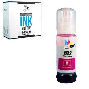 Recarga de botella de tinta magenta 522 1 pieza para Epson T522 se adapta a EcoTank ET-2720 4700 4800 - Imagen 1 de 7