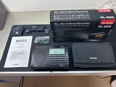 TECSUN PL-660 (Schwarz) FM/LW/MW/SW/AIR Airband BCL Radio Gebraucht - Bild 1 von 4