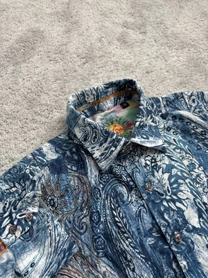 Robert Graham Classic Multicolor Abstract Paisley Button Up Shirt Men’s L - Image 1 of 4