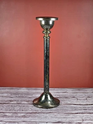 Vintage Godinger Silver Plated Candle Stick Holder Tall Slim 10" - Image 1 of 4