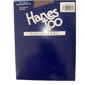 Neu Hanes Too Day transparentes Non-Control Top verstärkte Zehenpartie Gr. AB, kaum da - Bild 1 von 2