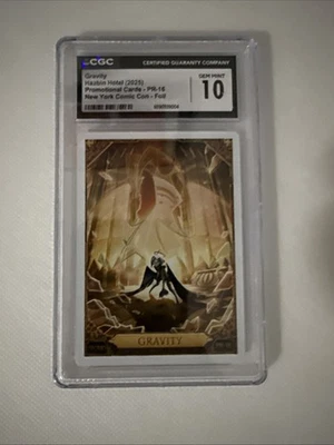 CGC Graded 10 mint NYCC Foil Promo Hazbin Hotel PR-16 Trading Card 2025 Gravity - Image 1 of 2