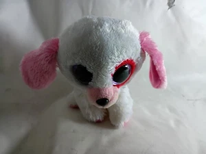 Ty Beanie Boos Darlin Hund Plüschtier Stofftier rosa/weiß 6 Zoll 2013 - Bild 1 von 12