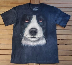 The Mountain Child Youth Medium Border Collie Unisex T-Shirt NH Gift Shop - Picture 1 of 6