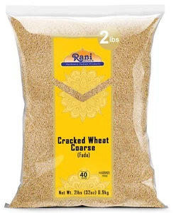 Trigo agrietado Rani grueso (Fada / comúnmente llamado Bulgur #2) 32 oz (2 libras) 907 g - Imagen 1 de 8