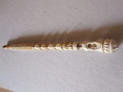 Manche d'ombrelle porte plume style orient époque XIX° - Photo 1/4