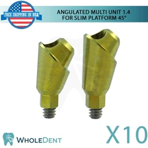 10X Angulado Delgado Multi Unidad 45° 1.4mm Pilar Accesorio Int Hexadecimal 2.0mm - Imagen 1 de 4