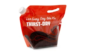 1 Gallon Collapsible Beverage Bag "Red Robin" 3 Pack with Lids - Picture 1 of 1