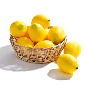 6/10pcs Limes Lemon Lifelike Artificial Plastic Fake Fruit Imitation Decoration - Picture 1 of 16