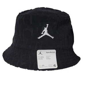 Jordan Jumpman Apex Bucket Hat Kids Youth 8-20 Black Unisex UPF 40 Boy Girl NEW - Picture 1 of 14