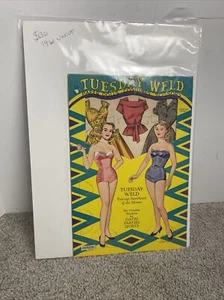 1961 Tuesday Weld Paper Dolls Uncut Saalfield - Picture 1 of 11