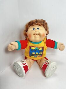 RARE Vintage 80’s Cabbage Patch Kids Doll  Head Mold #19 Red Hair Blue Eyes