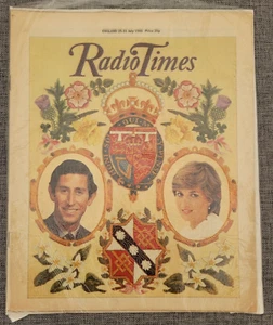 RADIO TIMES 31ST JUL 1981 KING CHARLES PRINCESS DIANA WEDDING ORIGINAL NEWSPAPER - Picture 1 of 3