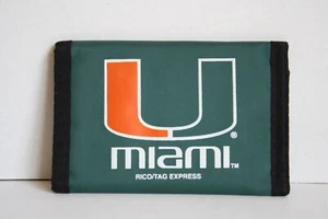 Miami Hurricanes Nylon Trifold Wallet - Picture 1 of 2