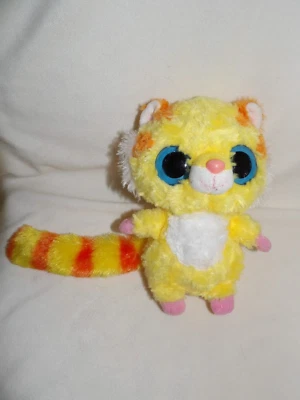 Doudou Peluche Tigre Jaune Orange Gros Yeux YOOHOO  & FRIENDS - Photo 1/2