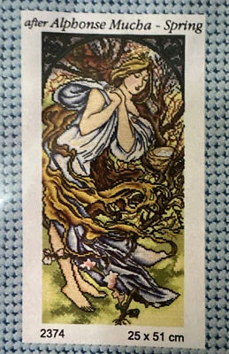 Printed Canvas Tapestry Gobelin Embroidery Orchidea   23.5x51cm Spring - Image 1 of 2