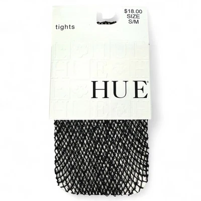 HUE Womens Black Wool Boucle Fishnet Tights Size S/M - Image 1 of 4
