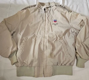 Vtg 1985 Chevron Safety First Jacket By Garment America Mens Med. (Read) - Picture 1 of 14