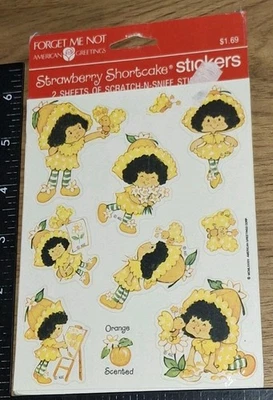 Pegatinas vintage Scratch N Sniff Agc FLOR DE NARANJA Shortcake código 18-3 Foto 1 de 4