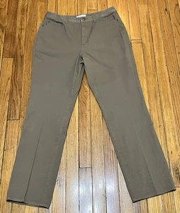 Coldwater Creek Classic Fit Khaki Pants Women's Size 12 High Rise Mom - Picture 1 of 8