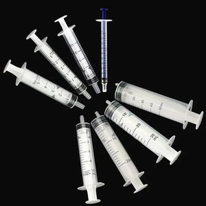 Kleine/große Kunststoff Hydroponik Einweg Nährstoff Messspritze - UK - Bild 1 von 7