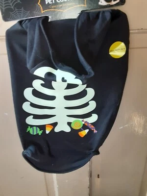Halloween Brilla en la Oscuridad Esqueleto Mascota Disfraz Talla Grande NUEVO CON ETIQUETAS Foto 1 de 3